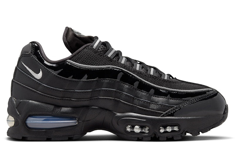 Nike Air Max 95 Og Big Bubble Black Patent Womens - Black/Reflect Silver/White/Metallic Silver - IB6397-001