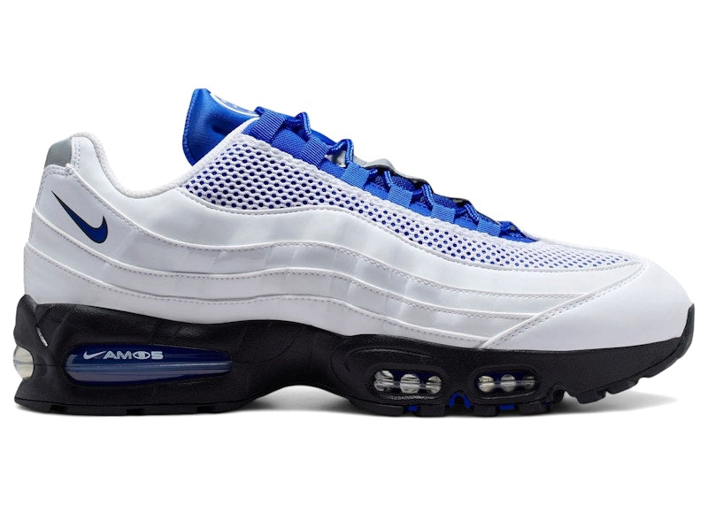 Nike Air Max 95 Se Big Bubble Total 90 White Racer Blue - White/Racer Blue/Black/Metallic Silver - IB6830-100