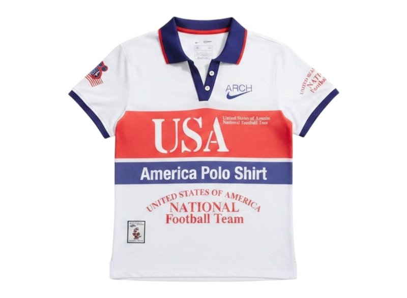Nike Womens X Usmnt X Vaa Polo Shirt White - IM3986