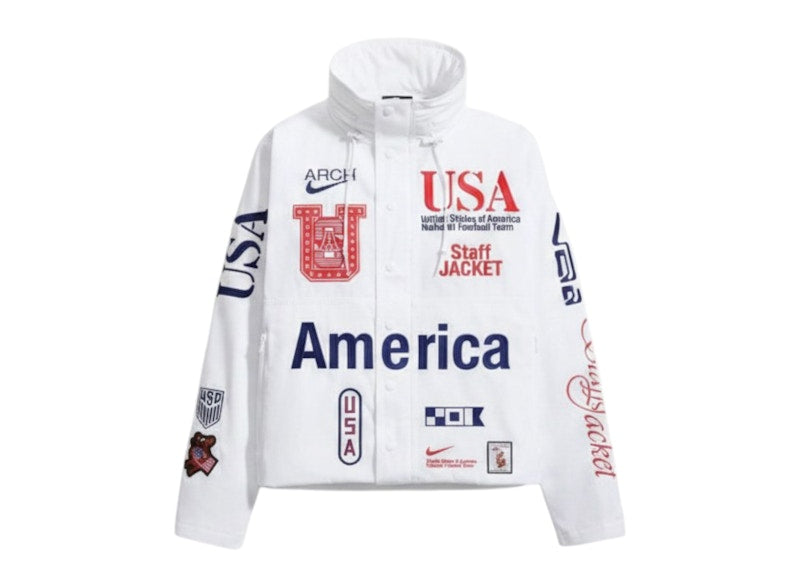 Nike X Usmnt X Vaa Woven Staff Jacket White - II9805