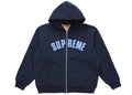 Supreme Arc Thermal Lined Zip Up Hooded Sweatshirt Navy - supreme-arc-thermal-lined-zip-up-hooded-sweatshirt-navy