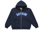 Supreme Arc Thermal Lined Zip Up Hooded Sweatshirt Navy - supreme-arc-thermal-lined-zip-up-hooded-sweatshirt-navy