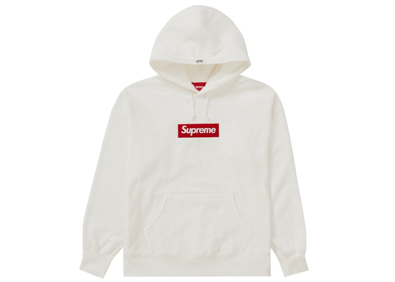 Supreme Box Logo Hooded Sweatshirt Fw21 White - supreme-box-logo-hooded-sweatshirt-fw21-white