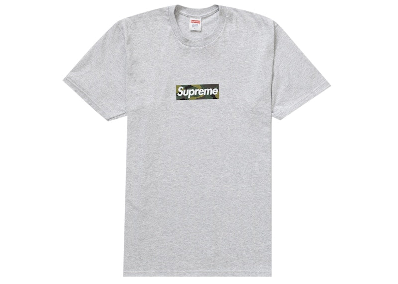 Supreme Box Logo Tee Fw23 Ash Grey - supreme-box-logo-tee-fw23-ash-grey