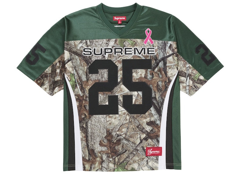 Supreme Breast Cancer Awareness Football Jersey Green - supreme-breast-cancer-awareness-football-jersey-green