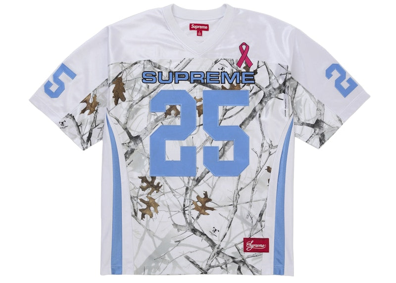 Supreme Breast Cancer Awareness Football Jersey White - supreme-breast-cancer-awareness-football-jersey-white