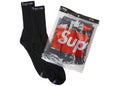 Supreme Hanes Socks 4 Pack Black - supreme-hanes-socks-4-pack-black