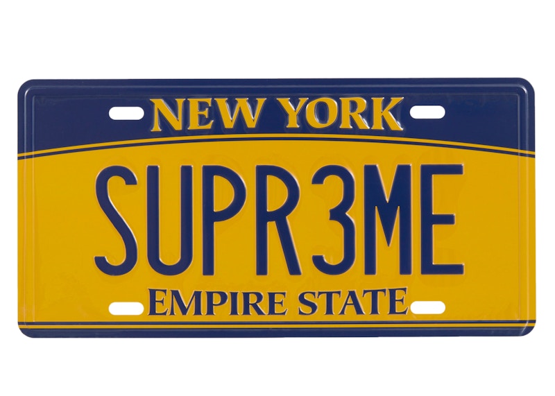 Supreme License Plate Multicolor - supreme-license-plate-multicolor