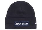 Supreme New Era Box Logo Beanie Fw25 Navy - supreme-new-era-box-logo-beanie-fw25-navy