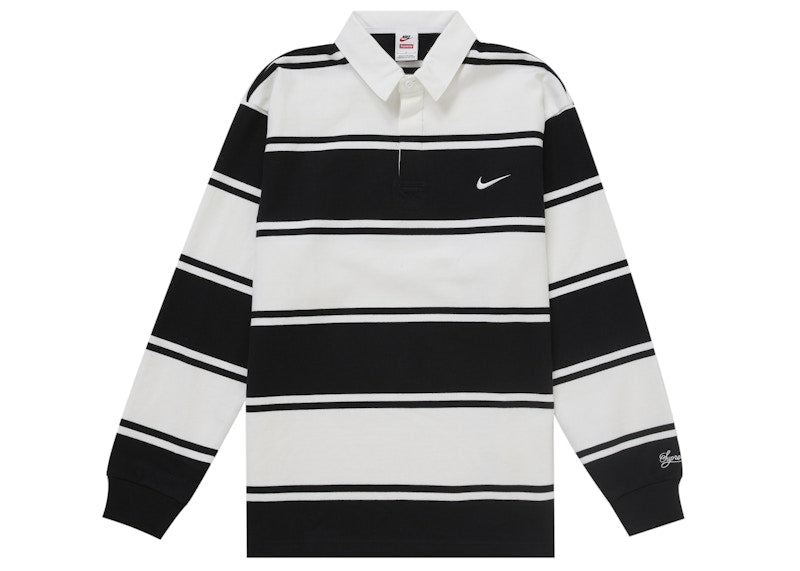 Supreme Nike Stripe Rugby Black - supreme-nike-stripe-rugby-black