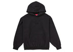 Supreme Satin Applique Hooded Sweatshirt Fw24 Black - supreme-satin-applique-hooded-sweatshirt-fw24-black