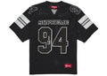 Supreme Sequin Football Jersey Black - supreme-sequin-football-jersey-black