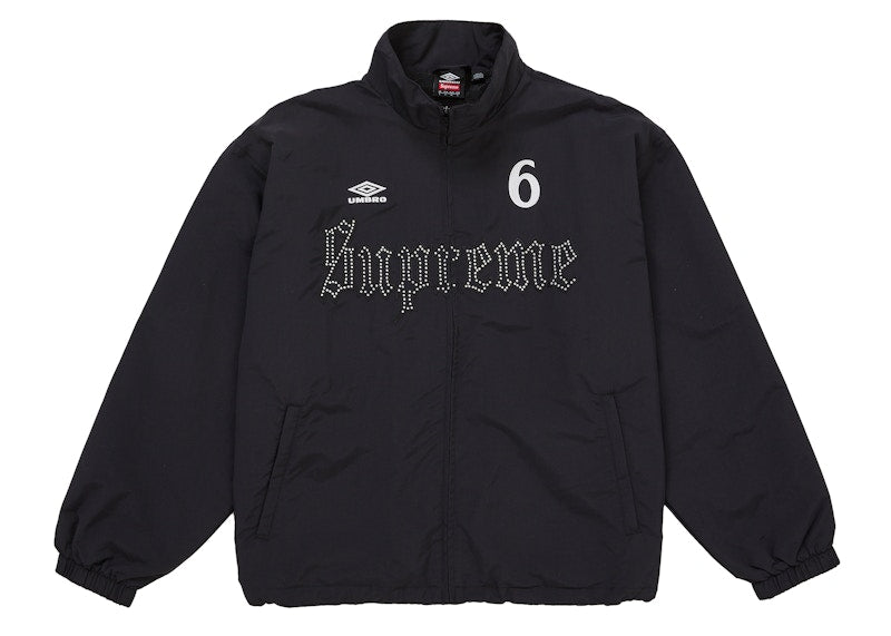 Supreme Umbro Rhinestone Track Jacket Black - supreme-umbro-rhinestone-track-jacket-black