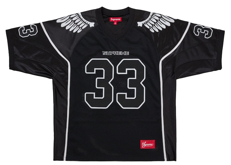 Supreme Wings Football Jersey Black - supreme-wings-football-jersey-black