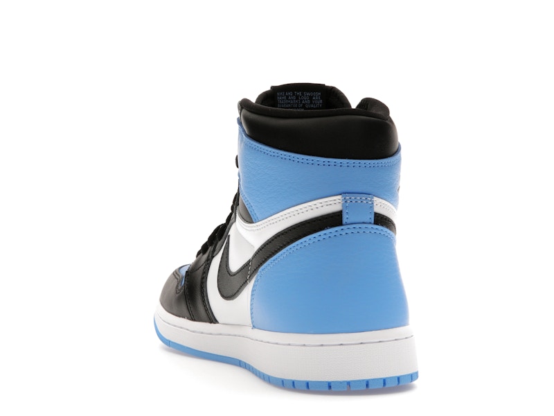 Air Jordan 1 High OG Unc Toe, vista a 360 gradi 26 di 36