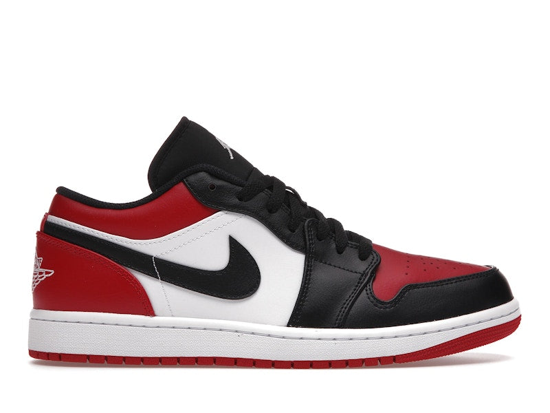 Air Jordan 1 Low Bred Toe, vista a 360 gradi 1 di 36