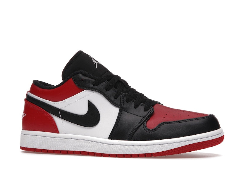 Air Jordan 1 Low Bred Toe, vista a 360 gradi 3 di 36
