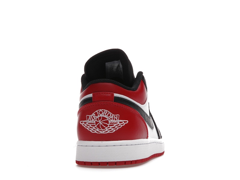 Air Jordan 1 Low Bred Toe, vista a 360 gradi 29 di 36