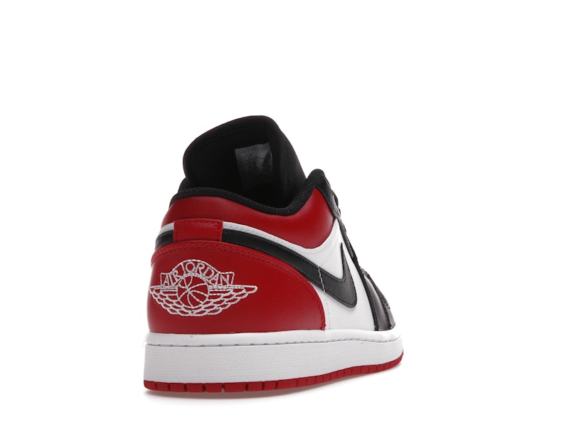 Air Jordan 1 Low Bred Toe, vista a 360 gradi 30 di 36