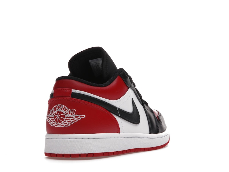 Air Jordan 1 Low Bred Toe, vista a 360 gradi 31 di 36