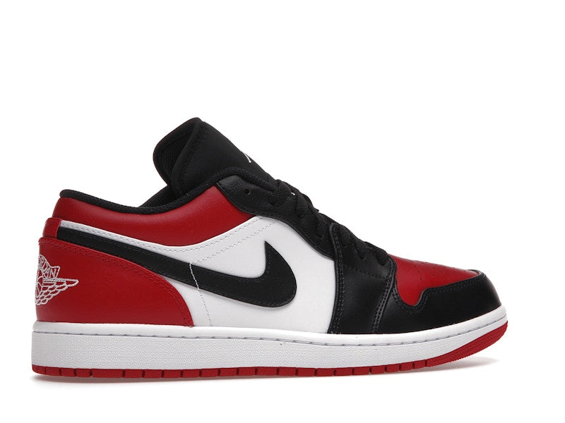 Air Jordan 1 Low Bred Toe, vista a 360 gradi 35 di 36