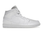 Air Jordan 1 Mid Triple White (2022), vista a 360 gradi 1 di 36
