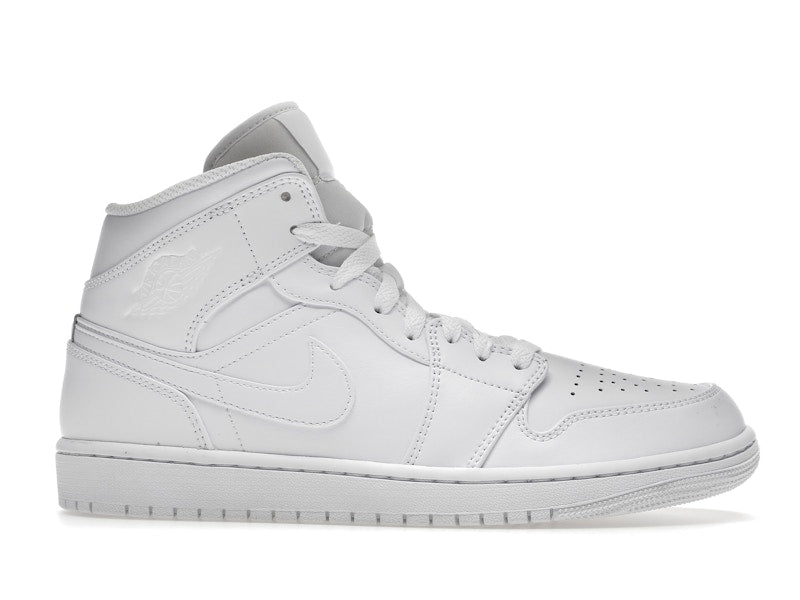 Air Jordan 1 Mid Triple White (2022), vista a 360 gradi 2 di 36