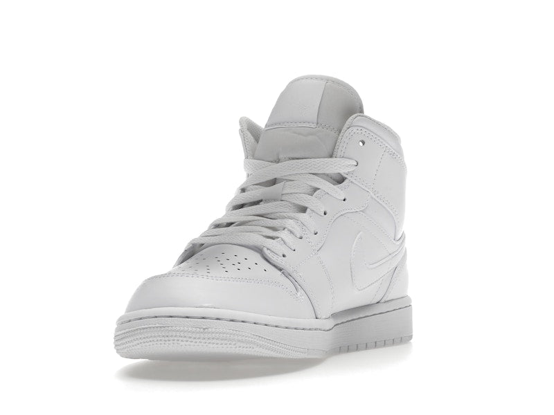 Air Jordan 1 Mid Triple White (2022), vista a 360 gradi 13 di 36
