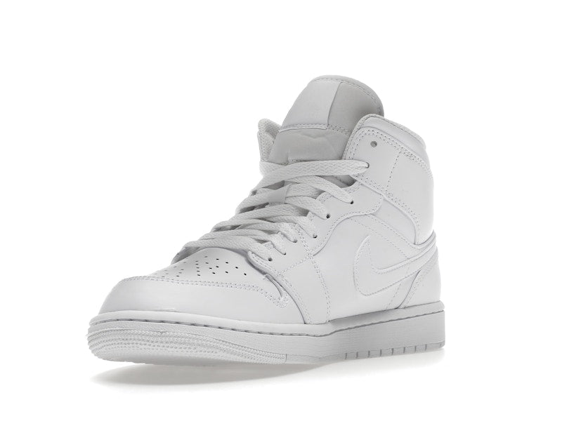 Air Jordan 1 Mid Triple White (2022), vista a 360 gradi 14 di 36