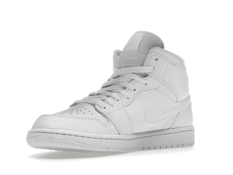 Air Jordan 1 Mid Triple White (2022), vista a 360 gradi 15 di 36
