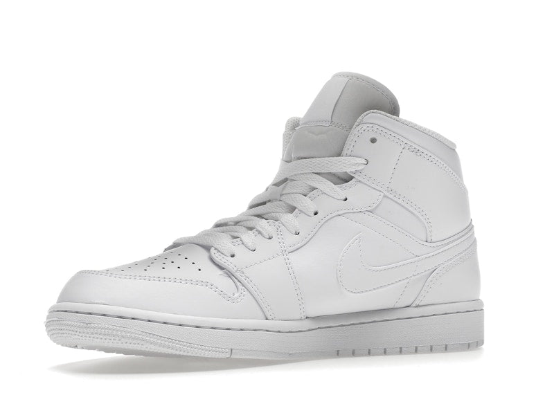 Air Jordan 1 Mid Triple White (2022), vista a 360 gradi 16 di 36