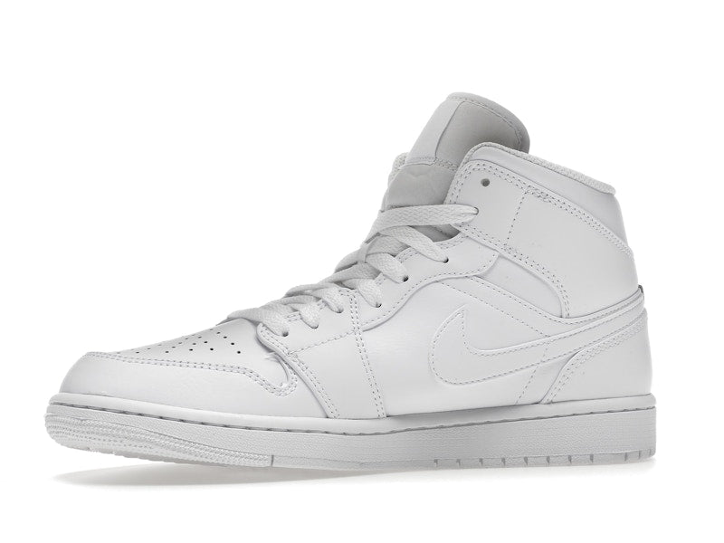 Air Jordan 1 Mid Triple White (2022), vista a 360 gradi 17 di 36
