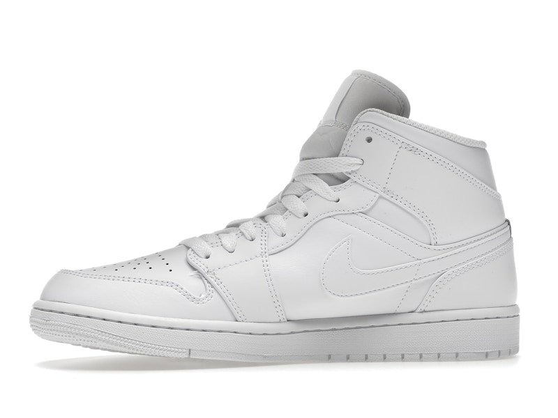 Air Jordan 1 Mid Triple White (2022), vista a 360 gradi 18 di 36