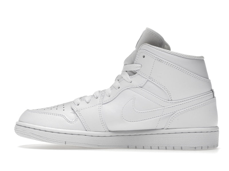 Air Jordan 1 Mid Triple White (2022), vista a 360 gradi 20 di 36