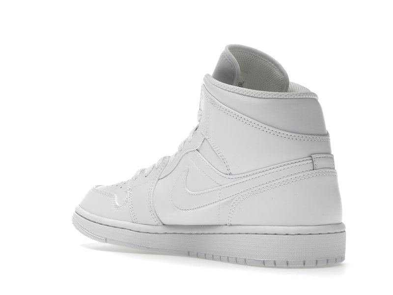 Air Jordan 1 Mid Triple White (2022), vista a 360 gradi 24 di 36