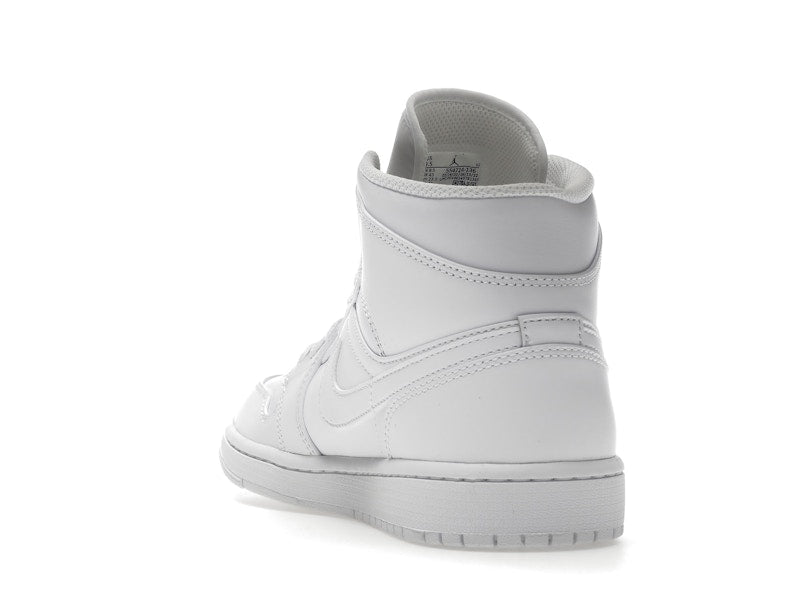 Air Jordan 1 Mid Triple White (2022), vista a 360 gradi 26 di 36
