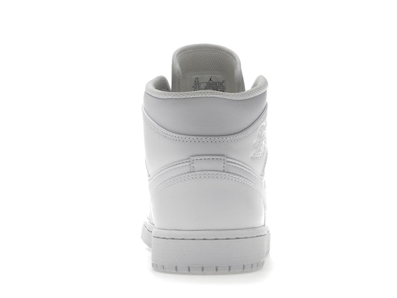 Air Jordan 1 Mid Triple White (2022), vista a 360 gradi 28 di 36