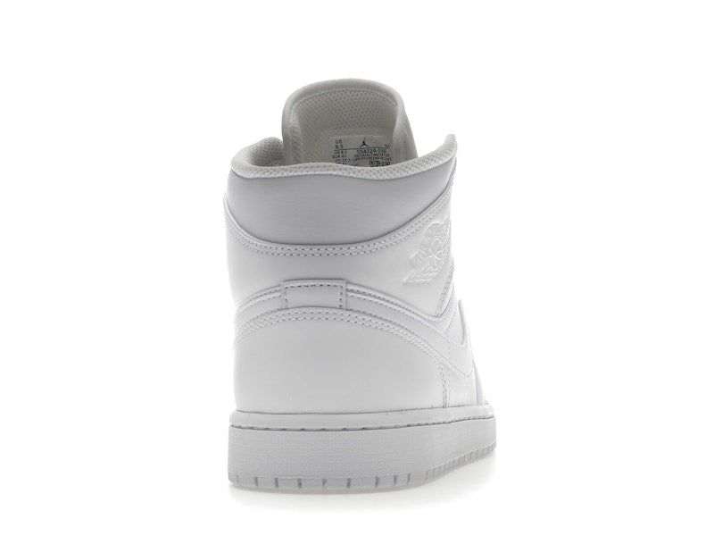 Air Jordan 1 Mid Triple White (2022), vista a 360 gradi 29 di 36