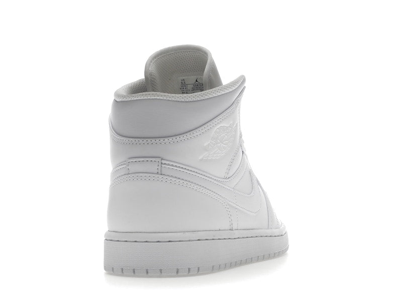 Air Jordan 1 Mid Triple White (2022), vista a 360 gradi 30 di 36
