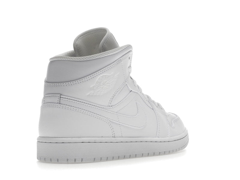 Air Jordan 1 Mid Triple White (2022), vista a 360 gradi 32 di 36