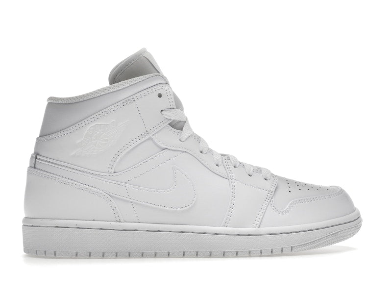 Air Jordan 1 Mid Triple White (2022), vista a 360 gradi 36 di 36