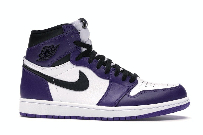 Air Jordan 1 Retro High Court Purple White, vista a 360 gradi 2 di 36