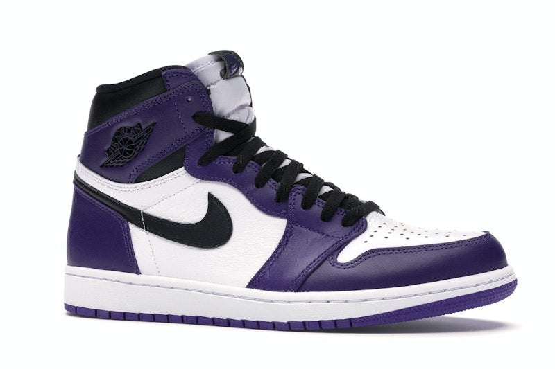 Air Jordan 1 Retro High Court Purple White, vista a 360 gradi 3 di 36
