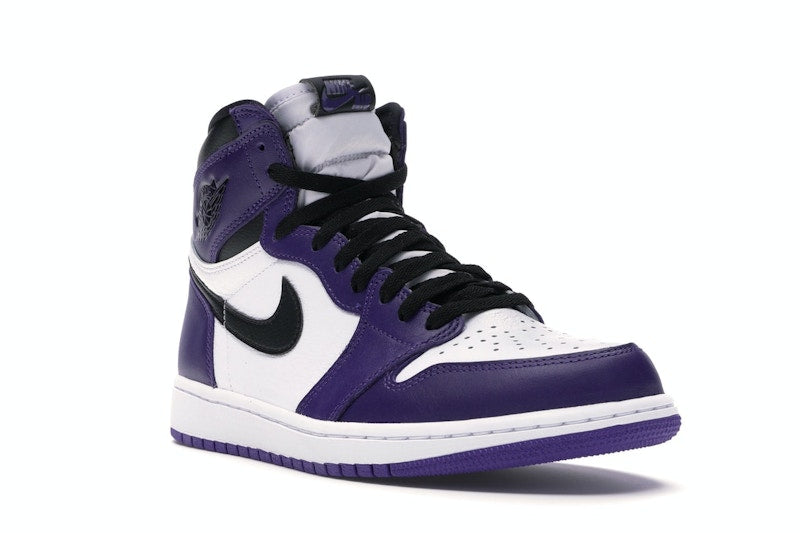 Air Jordan 1 Retro High Court Purple White, vista a 360 gradi 6 di 36