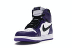 Air Jordan 1 Retro High Court Purple White, vista a 360 gradi 13 di 36