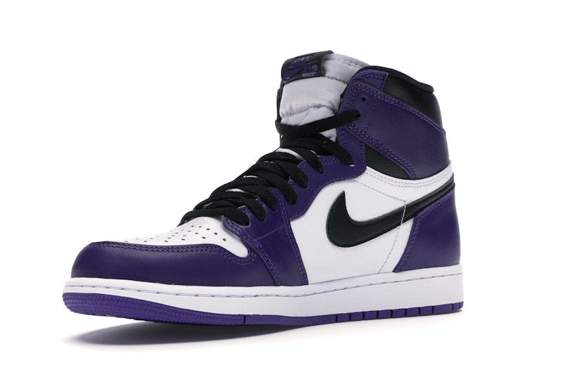 Air Jordan 1 Retro High Court Purple White, vista a 360 gradi 15 di 36