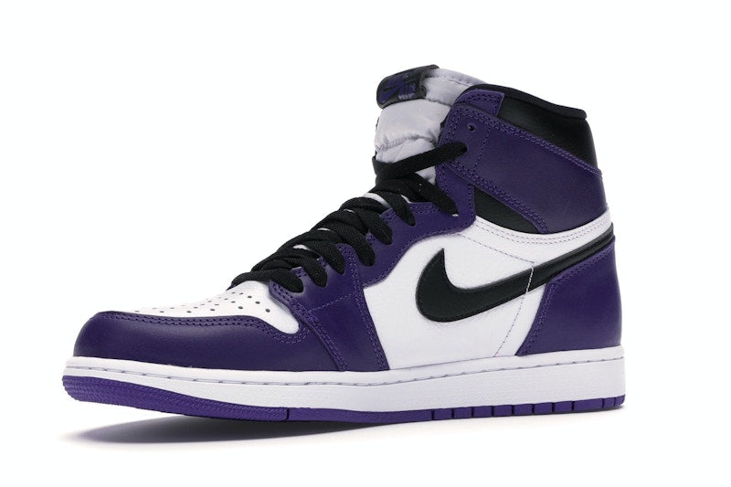 Air Jordan 1 Retro High Court Purple White, vista a 360 gradi 16 di 36