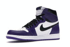Air Jordan 1 Retro High Court Purple White, vista a 360 gradi 16 di 36