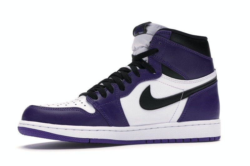 Air Jordan 1 Retro High Court Purple White, vista a 360 gradi 17 di 36