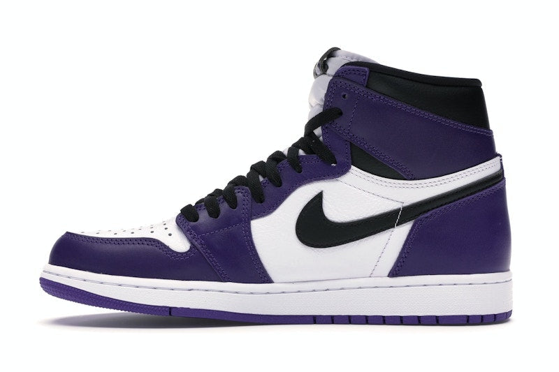 Air Jordan 1 Retro High Court Purple White, vista a 360 gradi 19 di 36